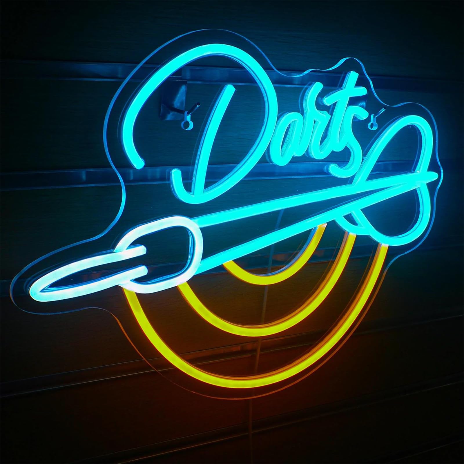 Amazon.co.jp: FINOTI ダーツネオンサインゲームルームダーツネオン