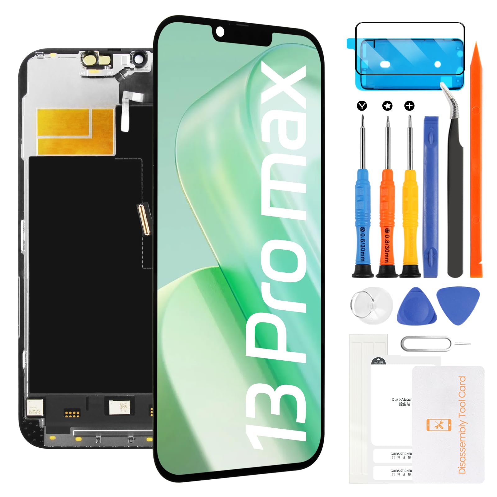 Amazon.co.jp: A-MIND For iPhone 13 Pro Max 液晶パネル 画面交換修理