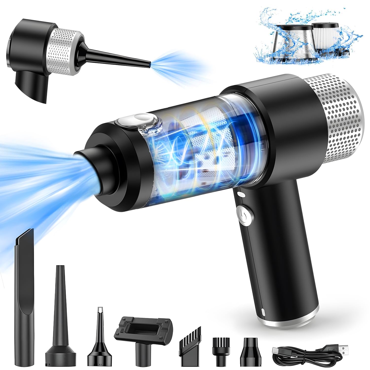 Amazon.co.jp: 【Amazon.co.jp限定】2025 ハンディクリーナー 28000PA