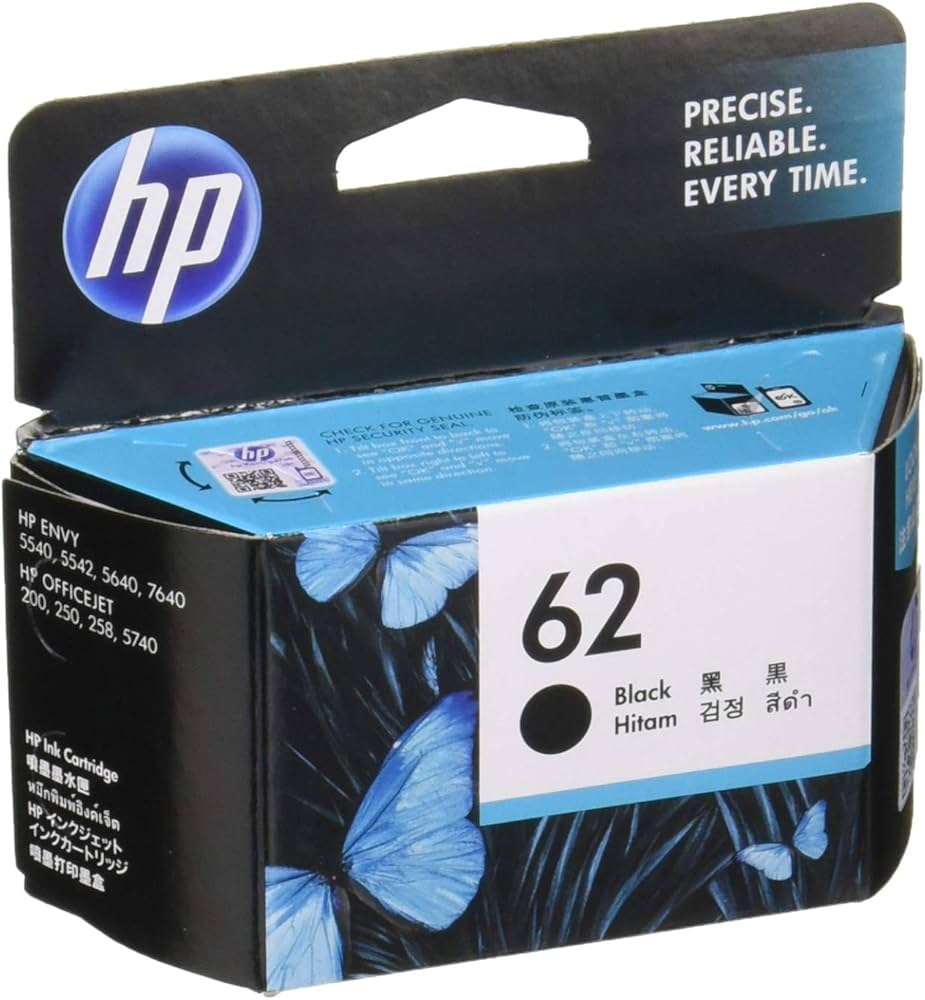 Amazon.co.jp: HP HP62 純正 インクカートリッジ 黒 C2P04AA