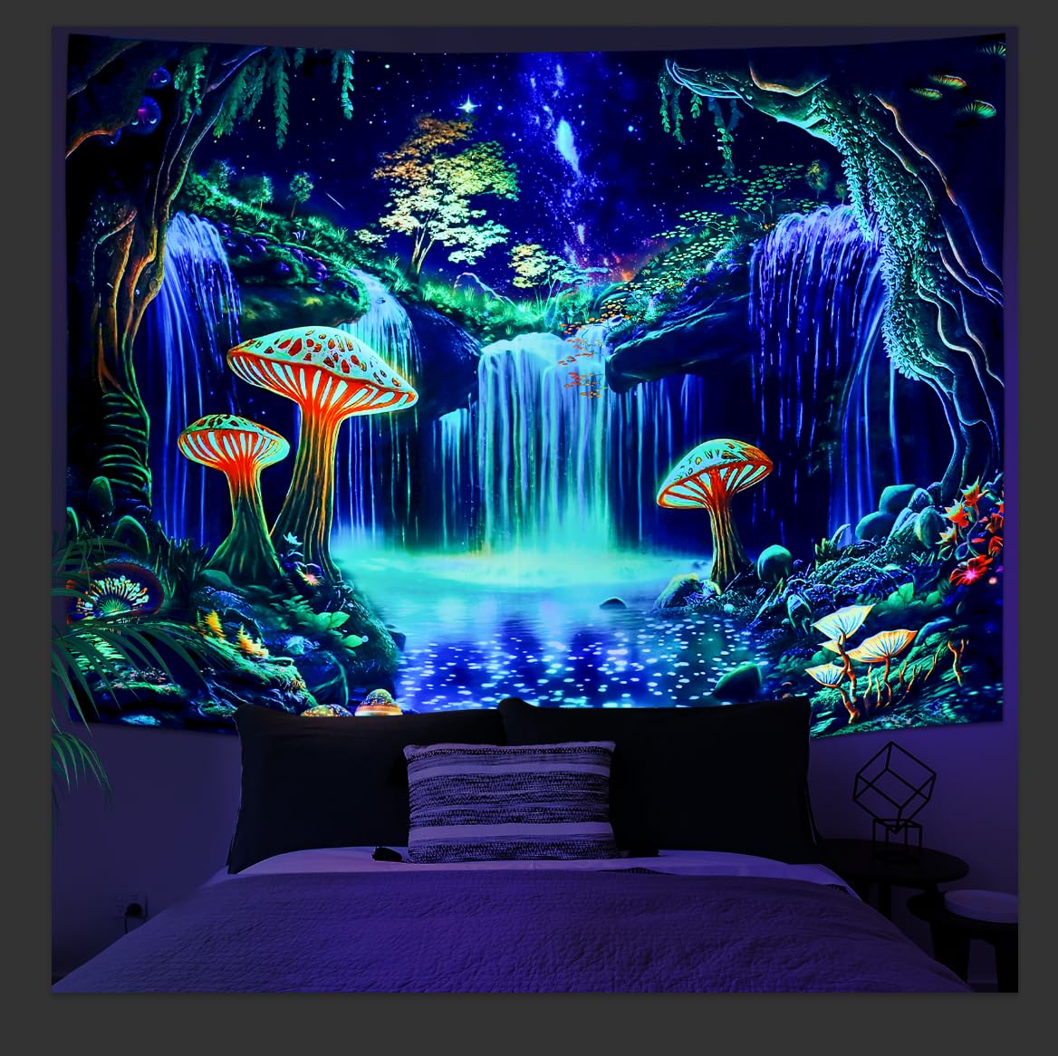 Amazon.co.jp: Ameyahud ブラックライト ファンタジー フォレスト