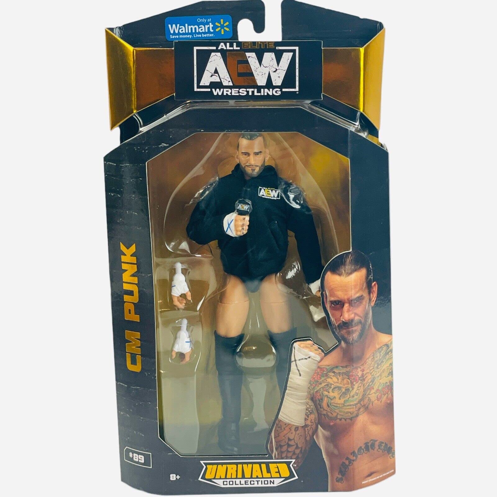 Amazon.com: AEW cm Punk Unrivaled Series #89 Action Figure : Toys