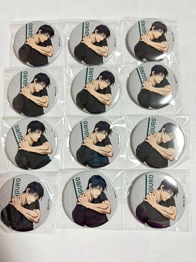 Amazon.co.jp: 呪術廻戦カフェ 懐玉・玉折 伏黒甚爾 缶バッジ12個