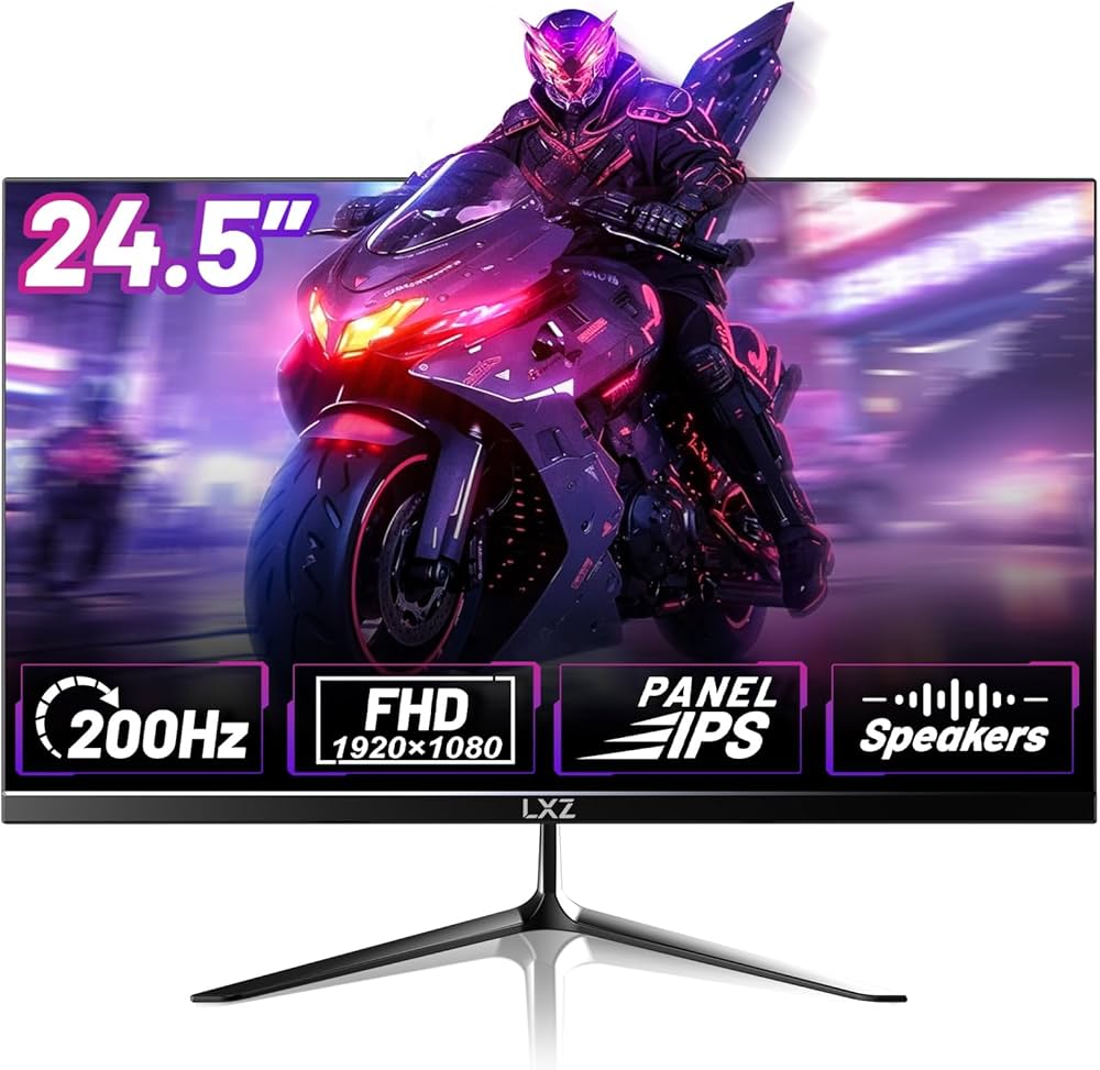 Amazon.co.jp: LXZ - 24.5インチ ゲーミングモニター 200Hz FHD 1080P