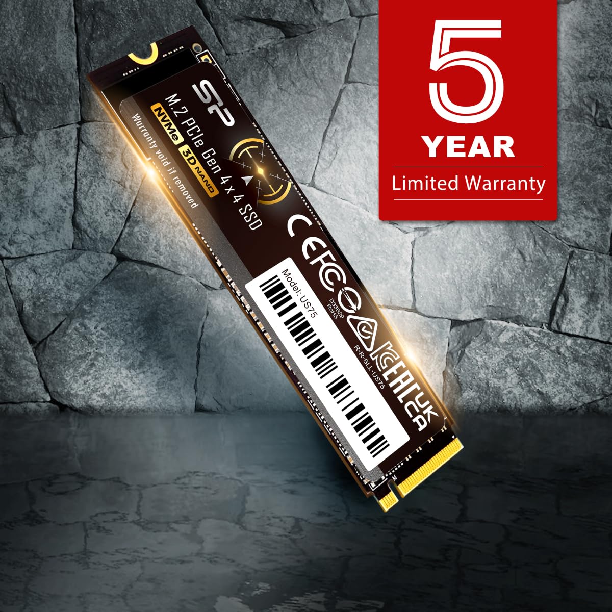 Amazon.com: Silicon Power 2TB US75 Nvme PCIe Gen4 M.2 2280 SSD R/W