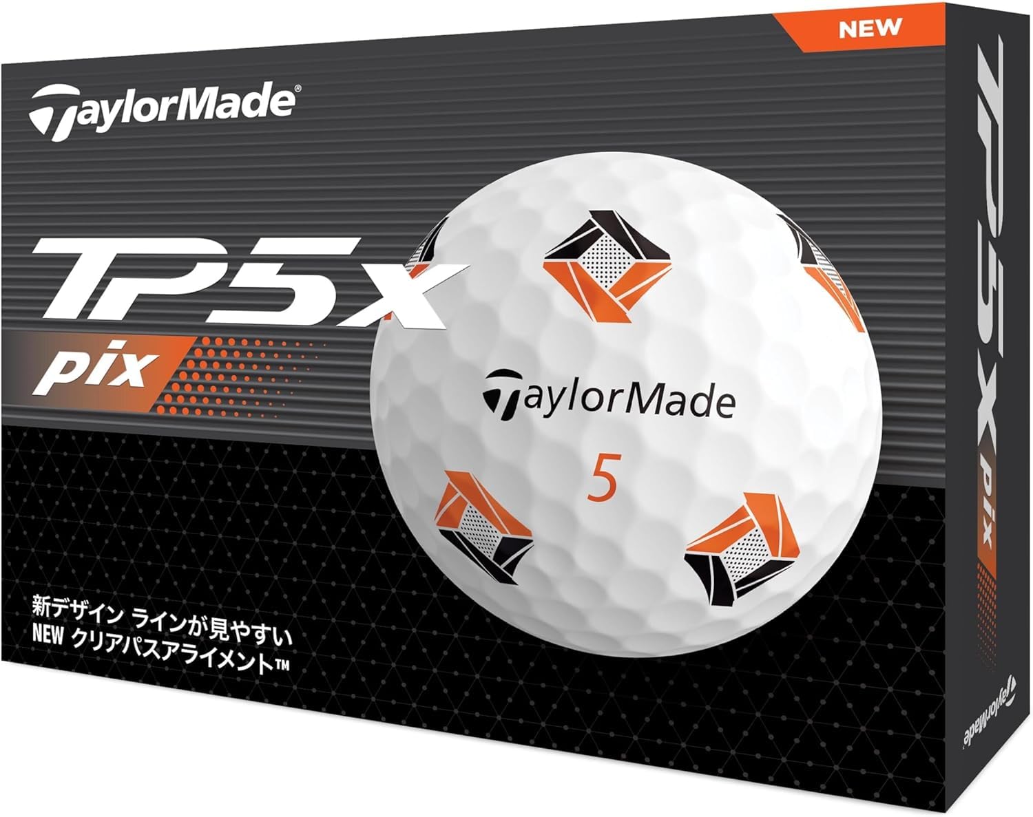 Amazon.co.jp: ゴルフボール TaylorMade TP5 Pix 1ダース 12個入