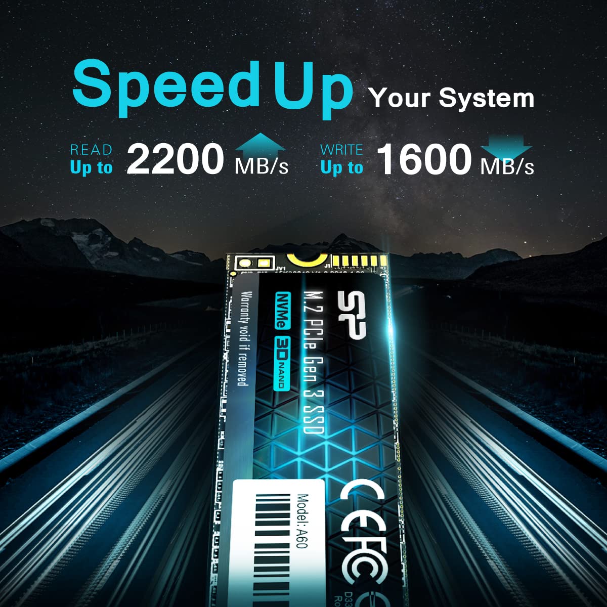 Amazon | シリコンパワー 2TB NVMe M.2 PCIe Gen3x4 2280 SSD A60