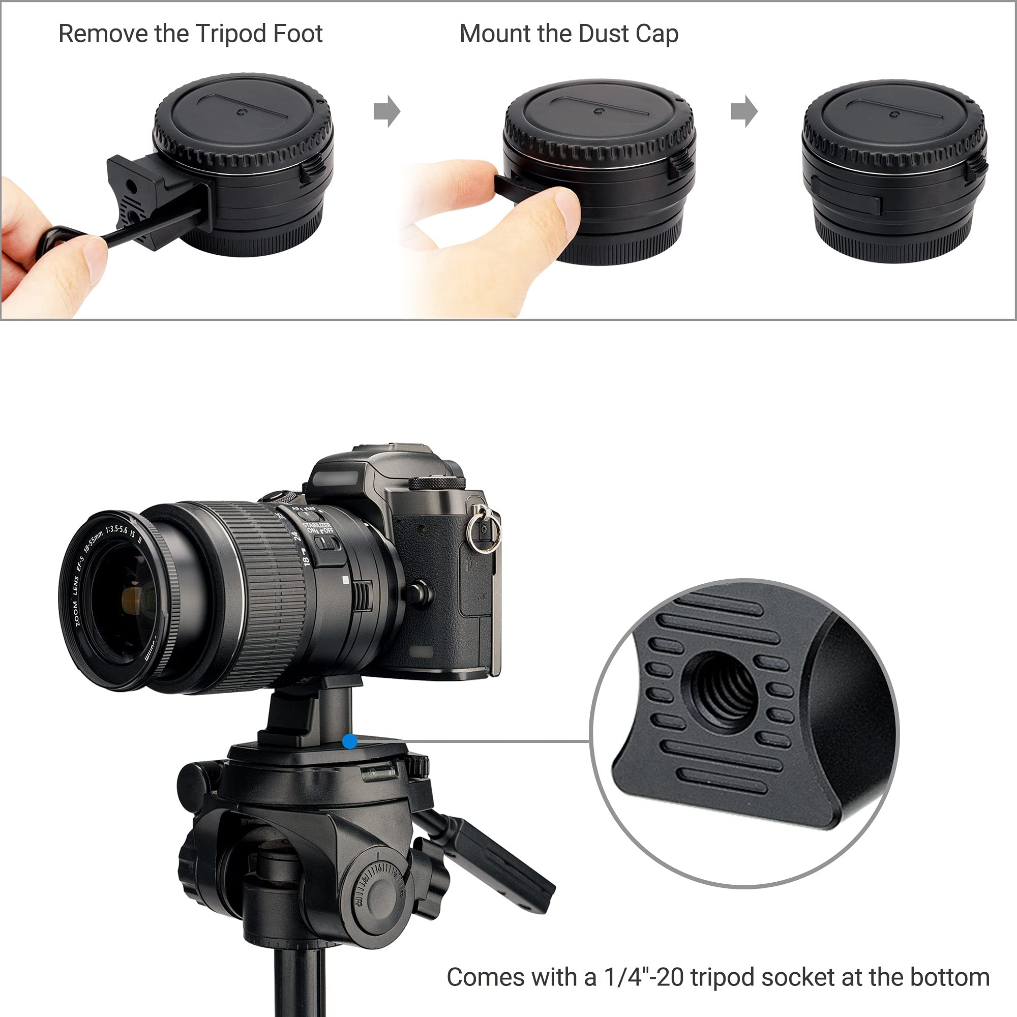 Amazon.com : JJC EF-EOS M Auto Focus Lens Mount Adapter Converter