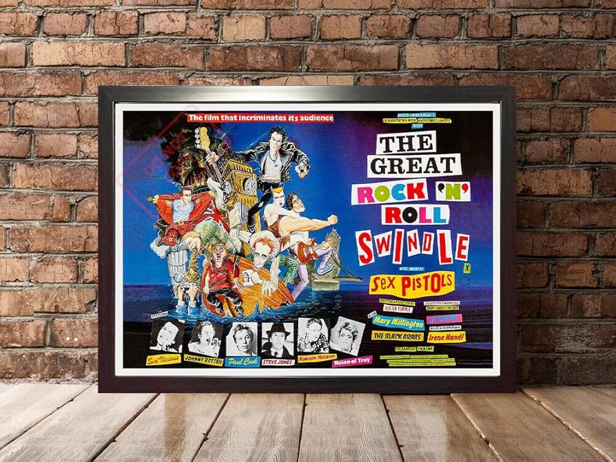 Amazon.co.jp: UK版ポスター『ザグレイトロックンロールスウィンドル