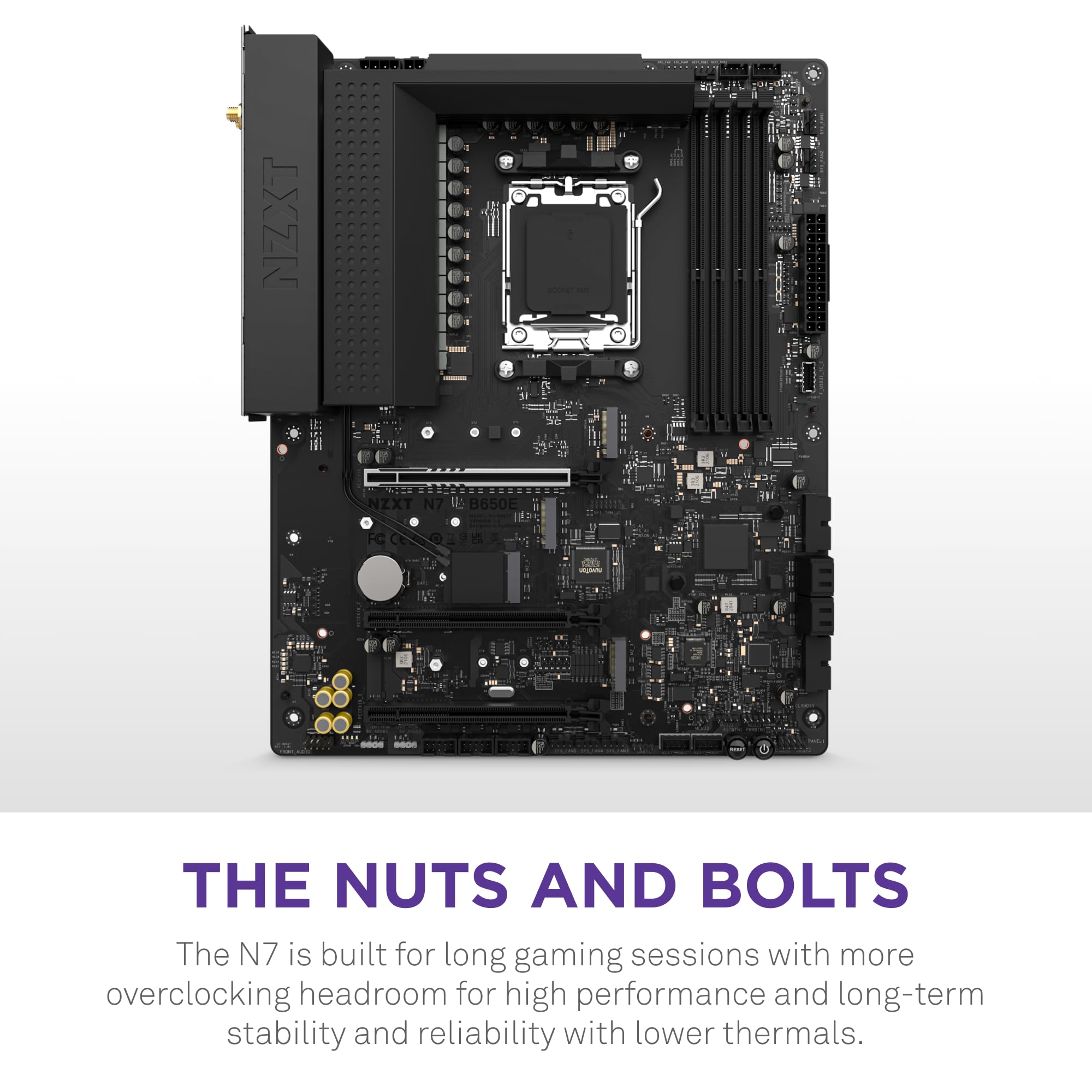 Amazon | NZXT N7 B650E ATXマザーボード Black [AMD B650チップセット