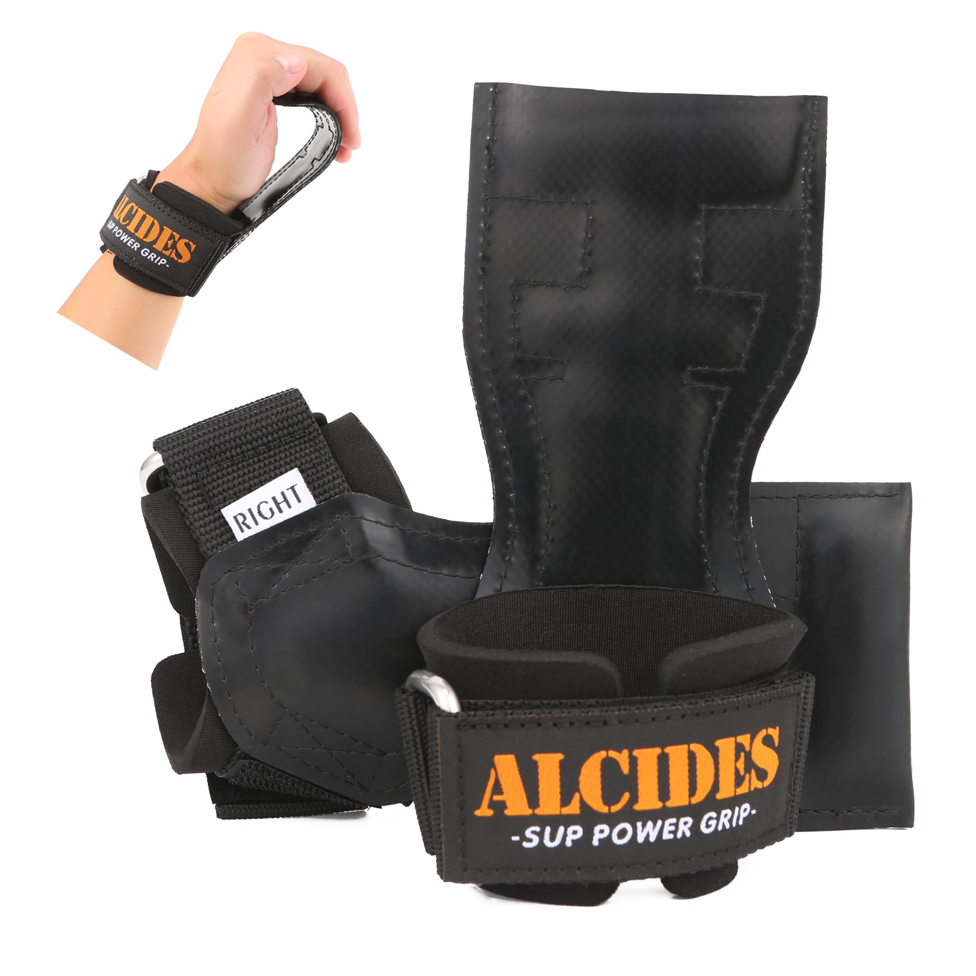 Amazon | Alcides パワーグリップ ラバー オレンジ色【SUP】筋トレ