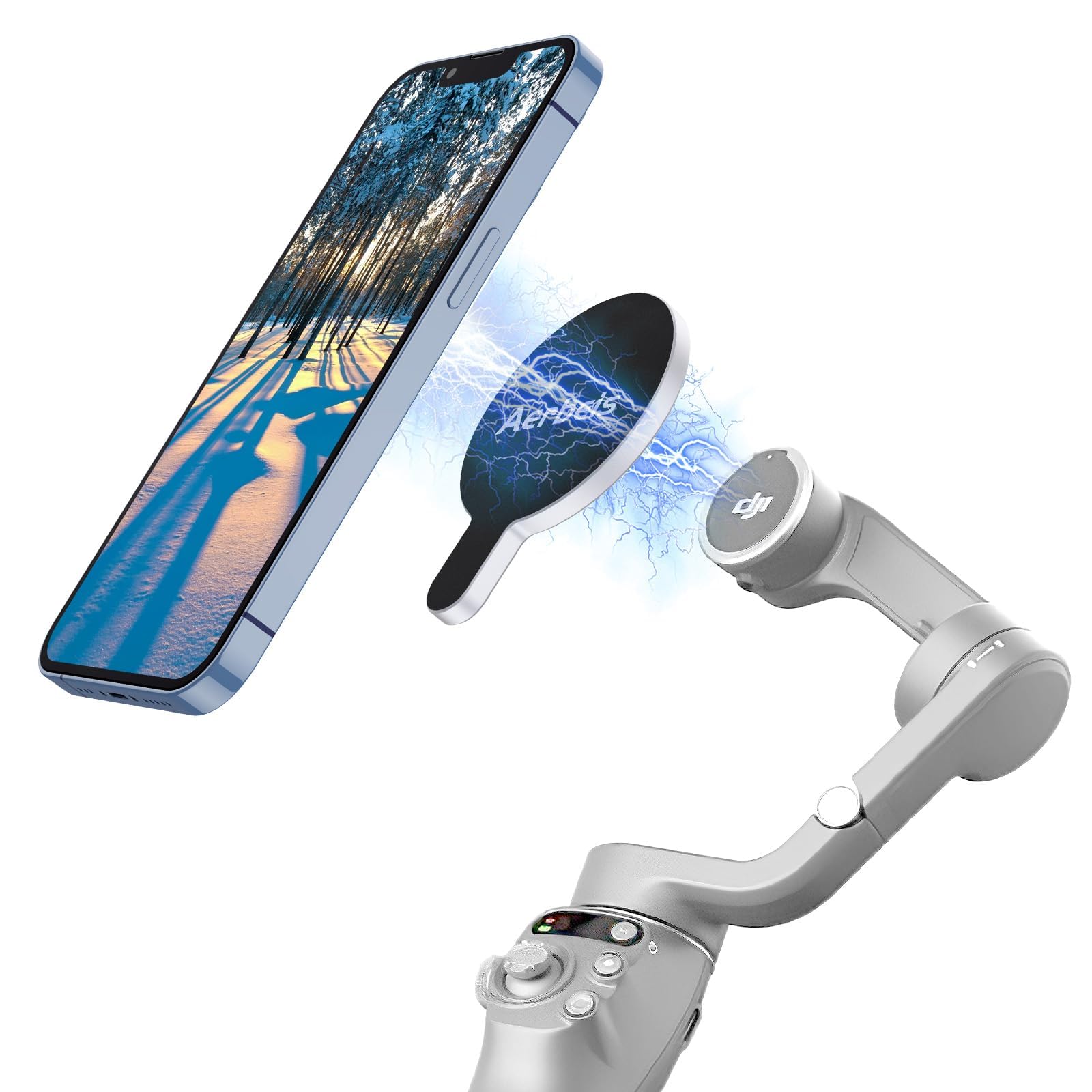 Amazon.com: Aerbeis for DJI Magnetic Mount Phone Holder Clamp