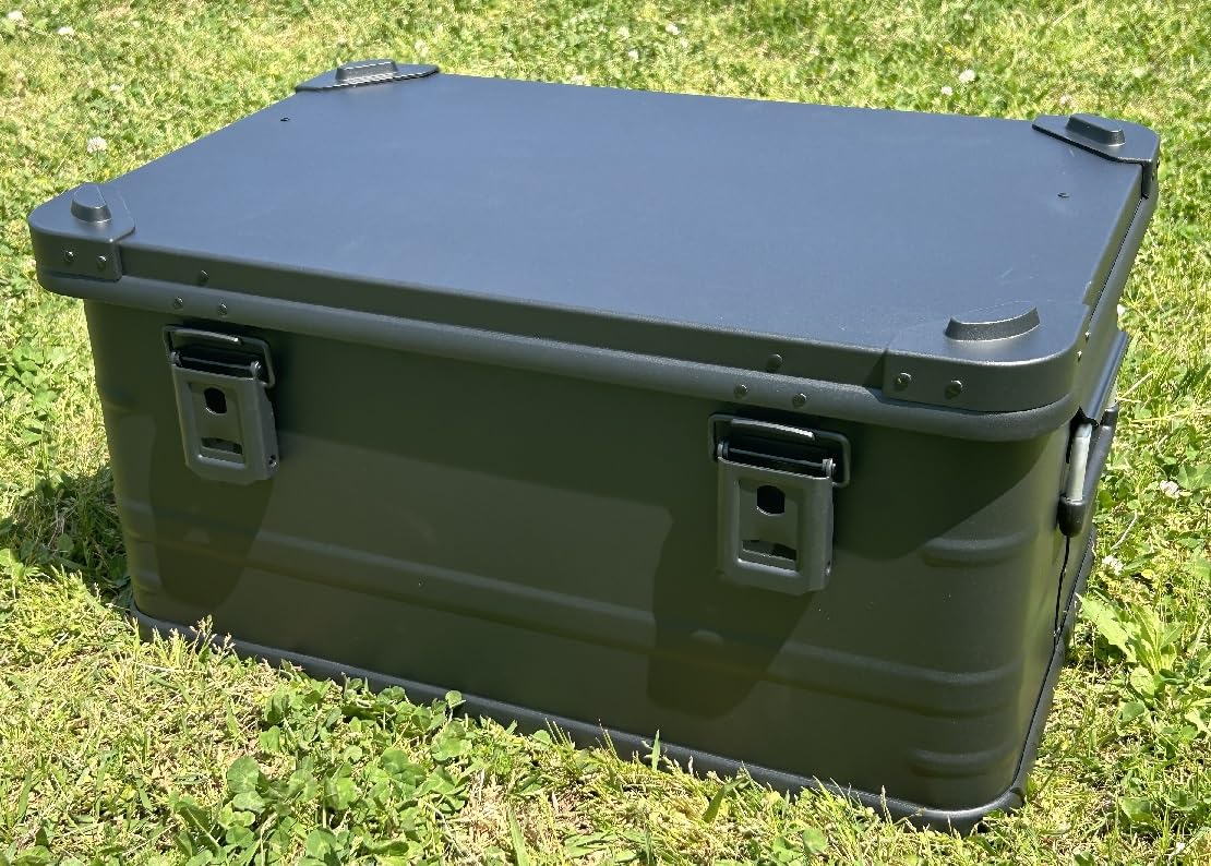 Amazon.co.jp: ☆マットブラック☆スタッキング アルミ コンテナ