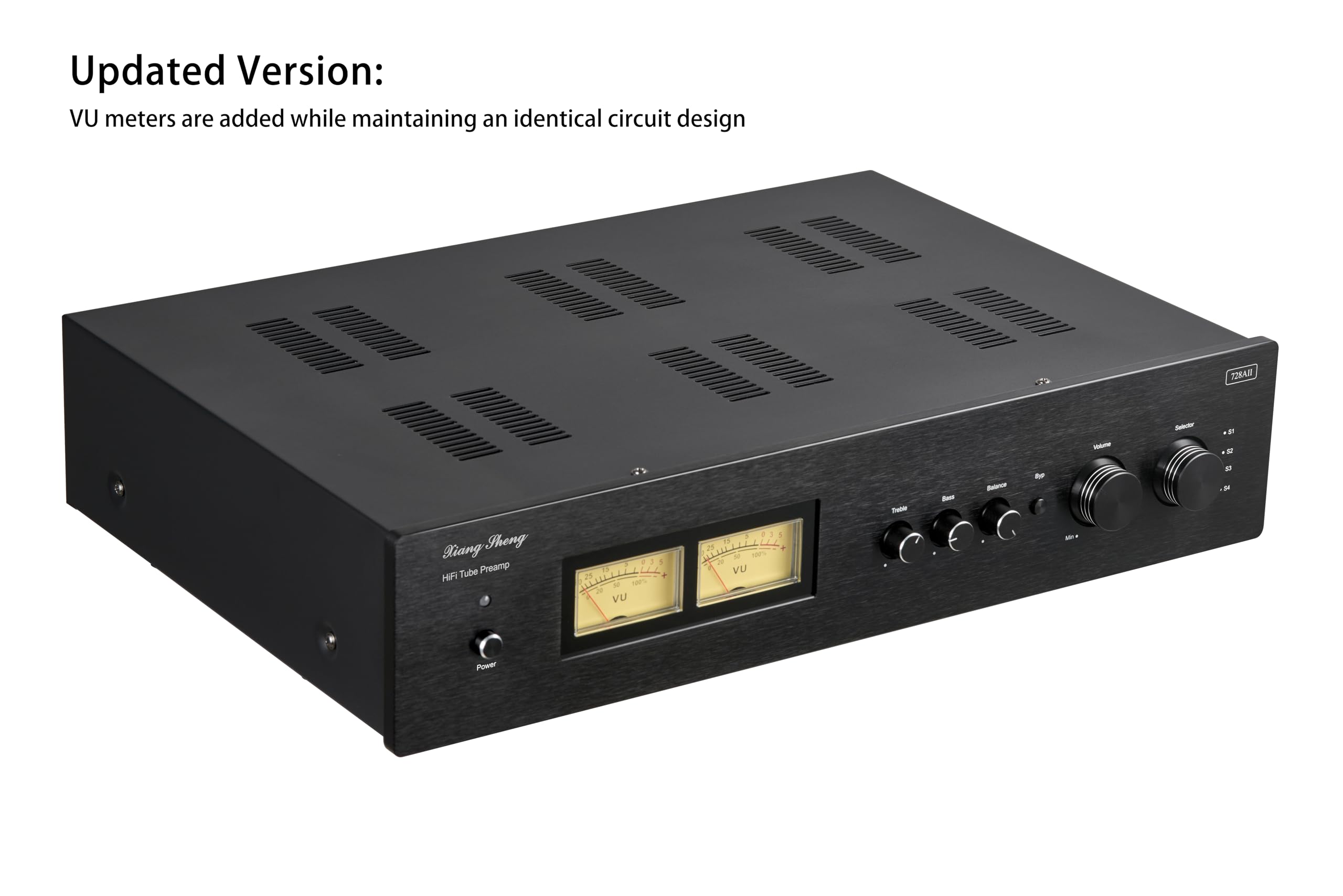 Amazon | Xiangsheng 728A 真空管プリアンプ、低音とトレブル