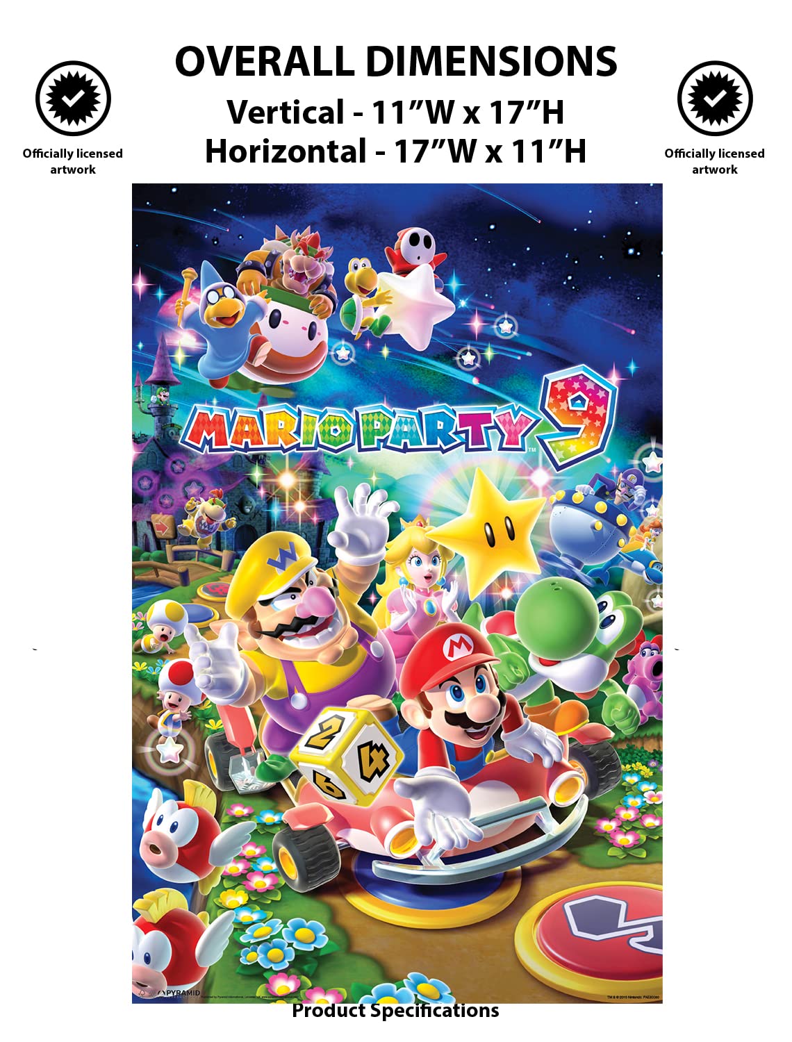 Amazon.com: Pyramid America Super Mario Poster - Mario Party 9-11