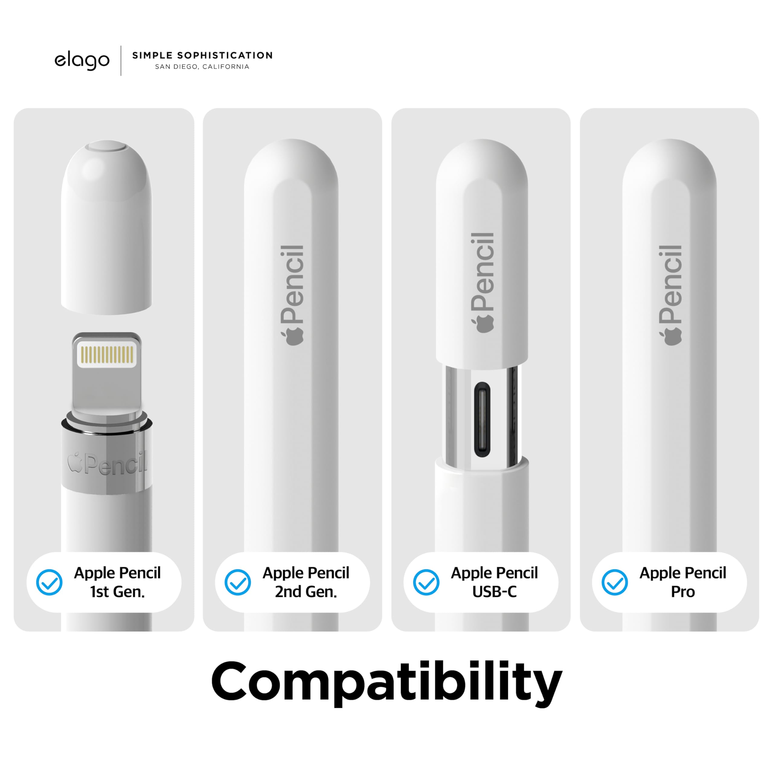 Amazon.co.jp: 【elago】 Apple Pencil USB-C 第2世代 / 第1世代 対応