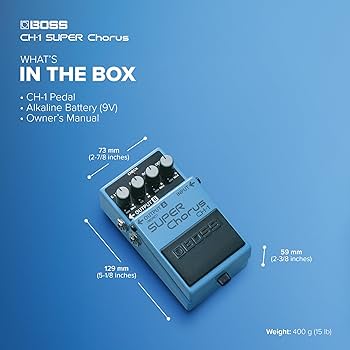 Amazon.com: BOSS CH-1 SUPER Chorus | Classic Compact Chorus