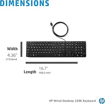 Amazon | HP 有線 USB 薄型 320K 日本語配列 JPキーボード | HP