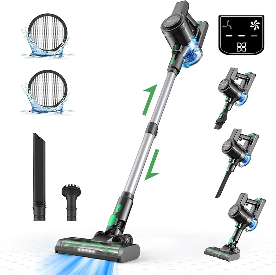 Amazon | 【30kPa強力吸引&24ヶ月メーカー保証付き】掃除機 コードレス