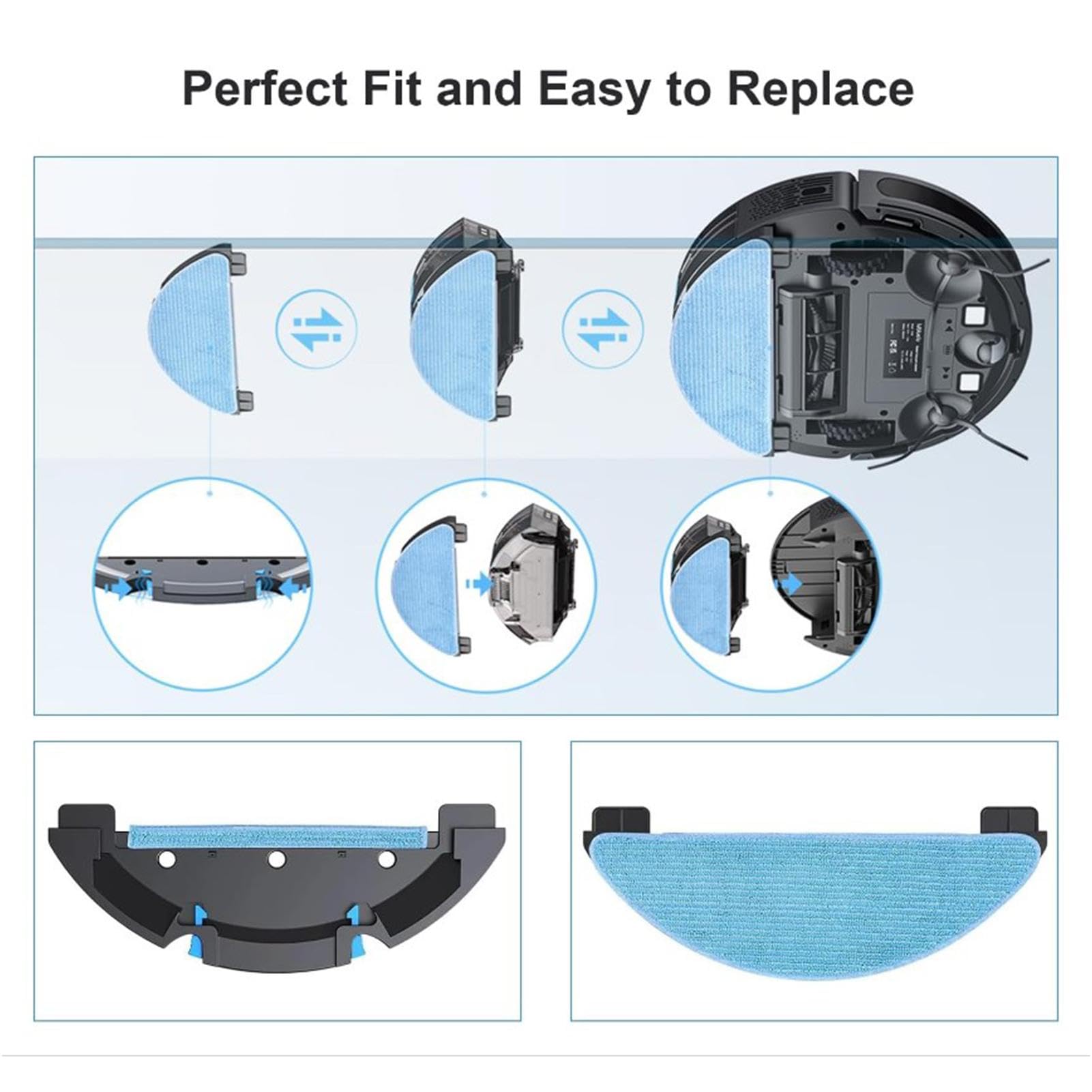 Amazon | ロボット掃除機用モップクロス、ロボット掃除機用交換クロス