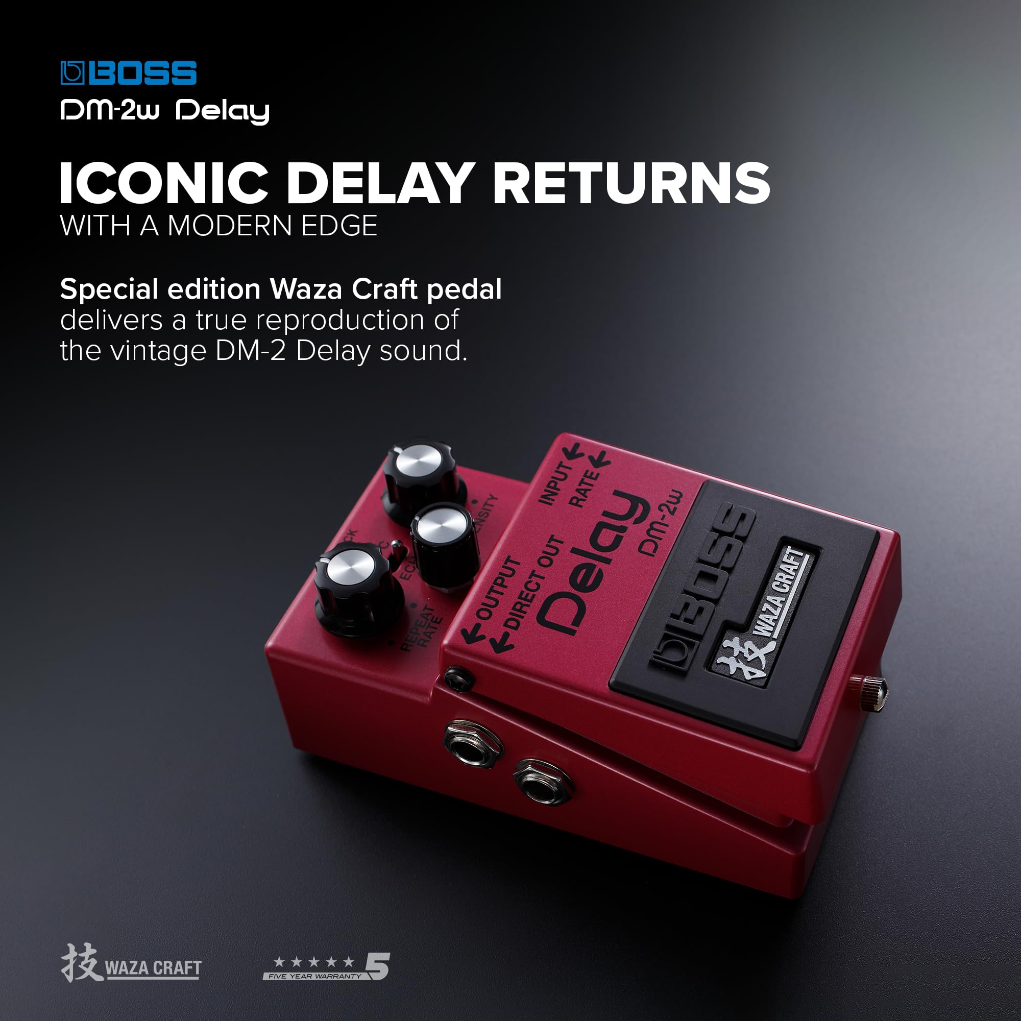 Amazon | BOSS ボス Waza Craftシリーズ Delay DM-2W | ディレイ