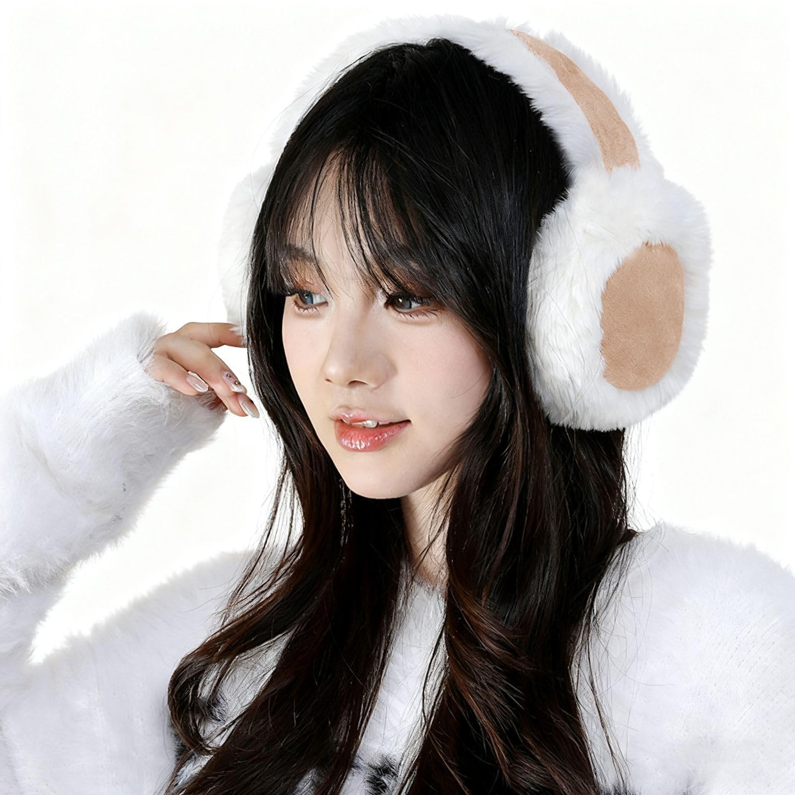 Amazon.co.jp: イヤーマフ レディース メンズ 防寒 防風 保温フリース