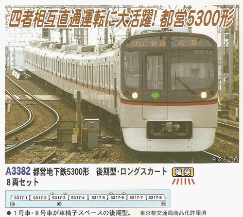 Amazon | マイクロエース Nゲージ 都営地下鉄5300形 後期型・ロング