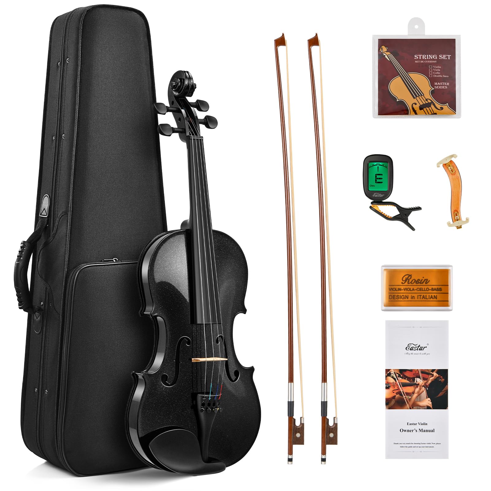 Amazon.com: Eastar 4/4 Violin Set Full Size Fiddle Solidwood for