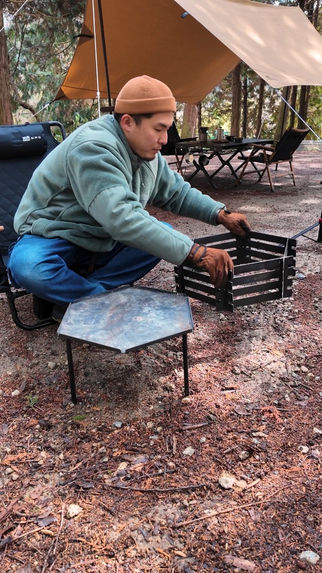 Amazon | WAQ 焚き火台-YAGURA- 鉄製 アイアン おしゃれ コンパクト