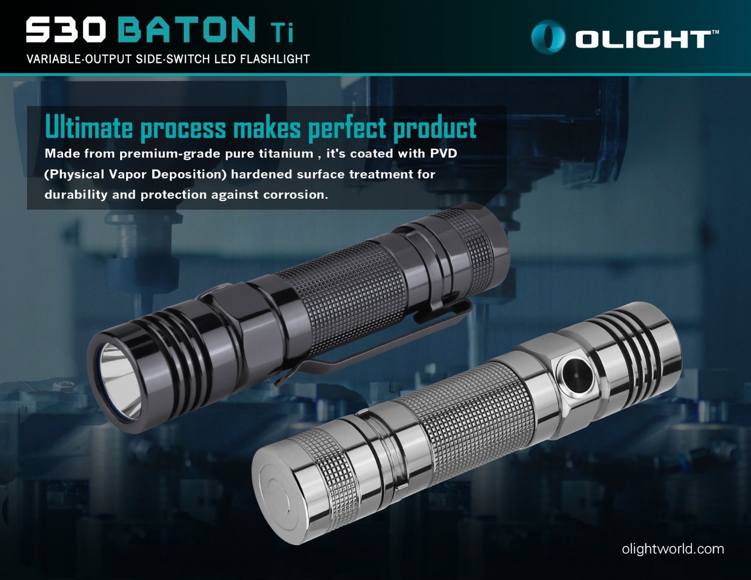 Olight S30 Limited Edition Titanium body 1000 Lumens LED