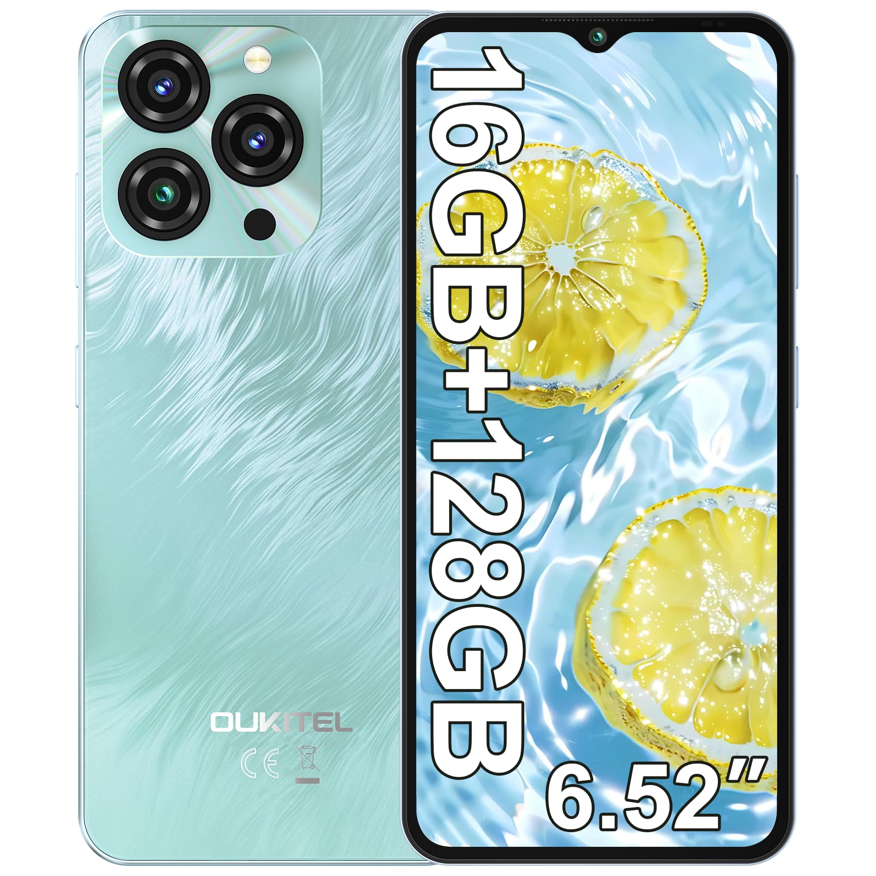 Amazon | OUKITEL SIMフリー スマホ C3 本体 6.52インチHD 大画面 16GB