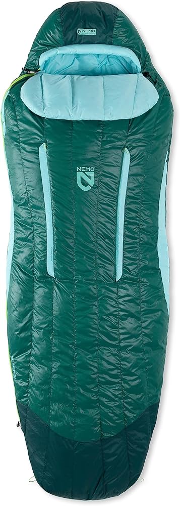 Amazon | NEMO ディスコ寝袋 | 横向き寝用フラシ天ダウンバック