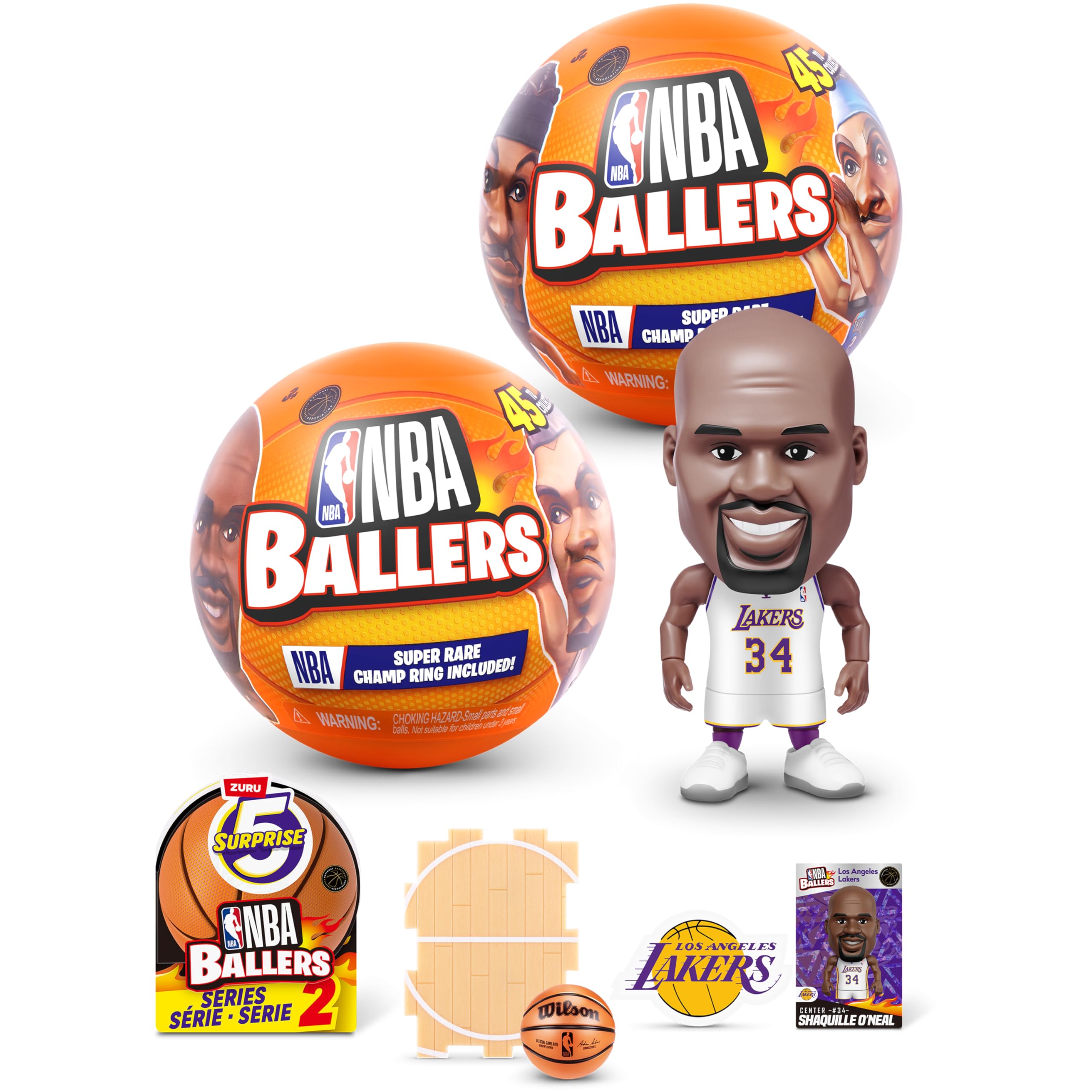 Amazon.com: 5 Surprise NBA Ballers Series 2 by ZURU, Licensed NBA