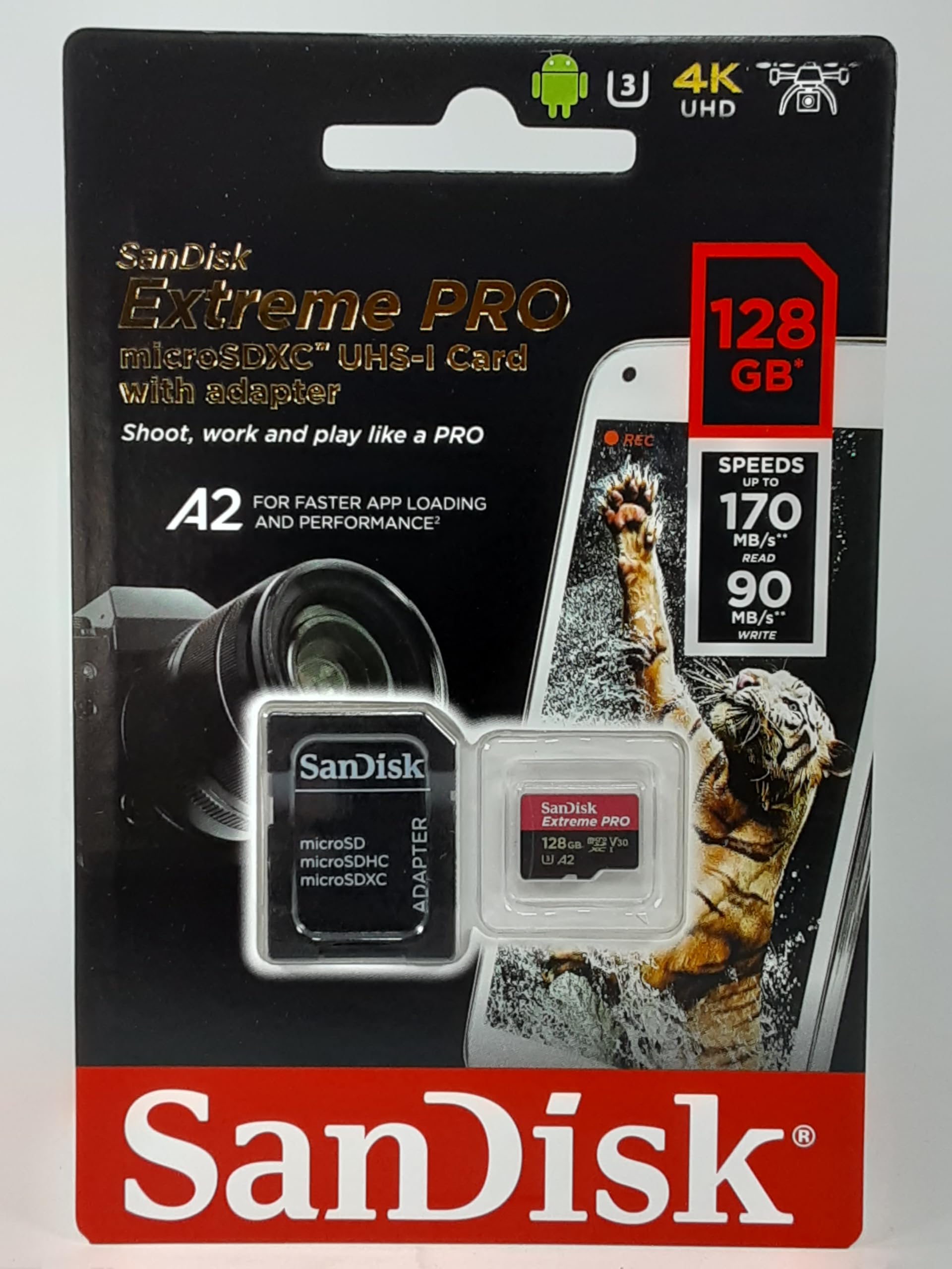 Amazon.com: SanDisk Extreme Pro SDXC UHS-I U3 A2 V30 128GB +