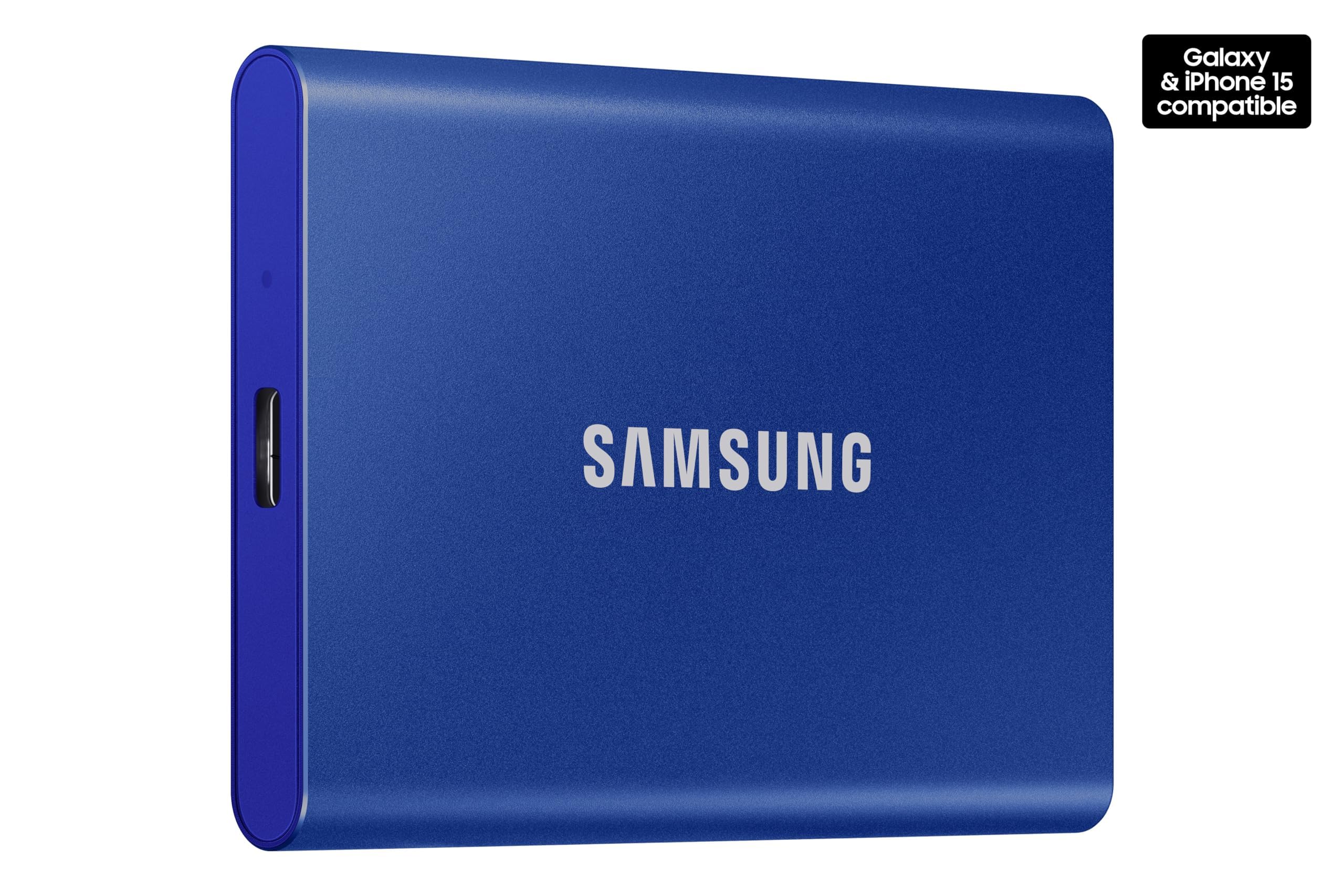 Samsung T7 1TB Portable, Blue, up to 1050MB/s, USB 3.2 Gen2