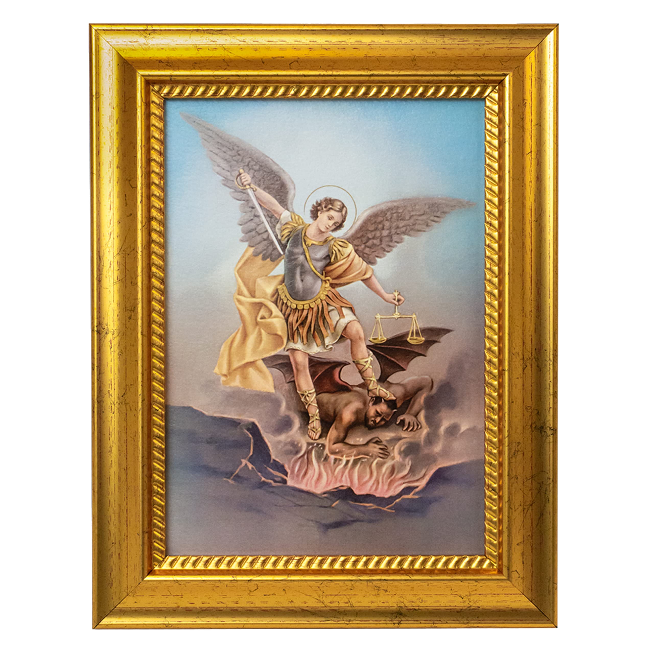 Amazon.co.jp: フレーム入り大天使聖ミカエル アートプリント