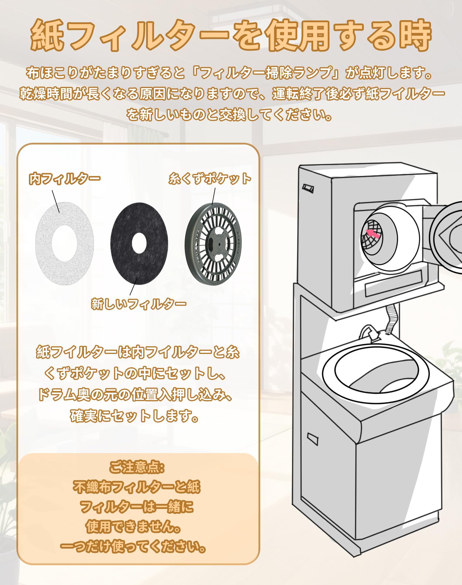 Amazon.co.jp: リンナイ用 乾燥機 フィルター DPF-100 DPF-50 50枚入