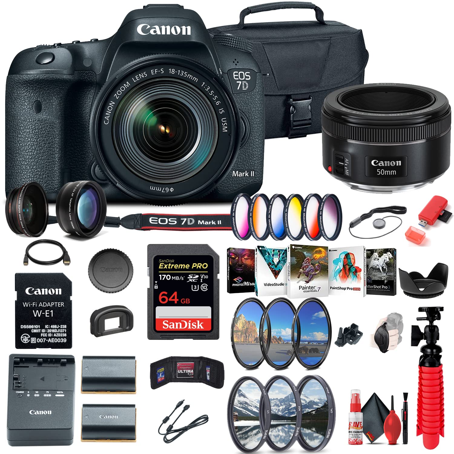Amazon.com : Canon EOS 7D Mark II DSLR Camera with 18-135mm f/3.5