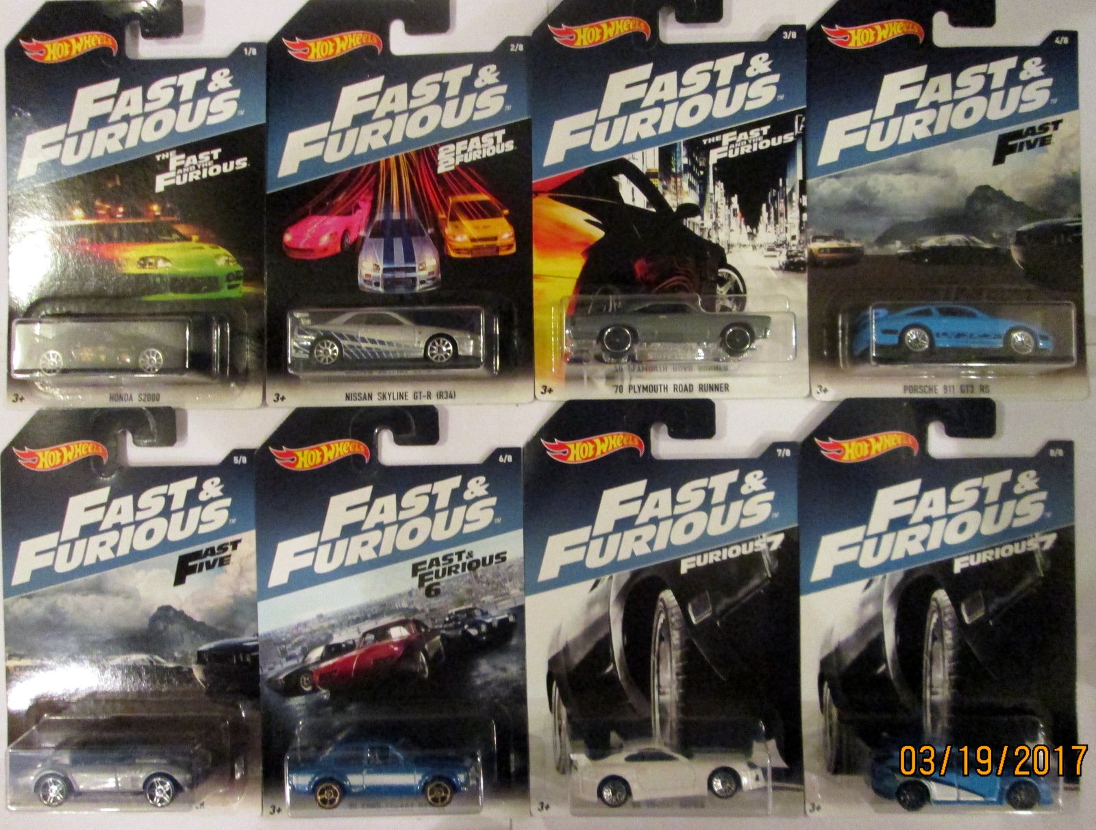 Amazon.com: Hot Wheels 2017 Fast & Furious Exclusive Bundle of 8