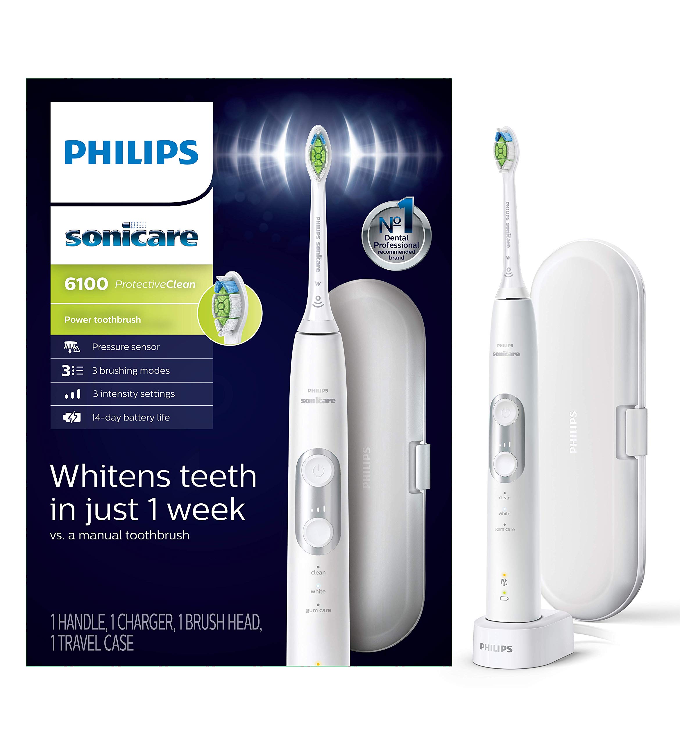 Amazon.com: PHILIPS Sonicare ProtectiveClean 6100 Rechargeable