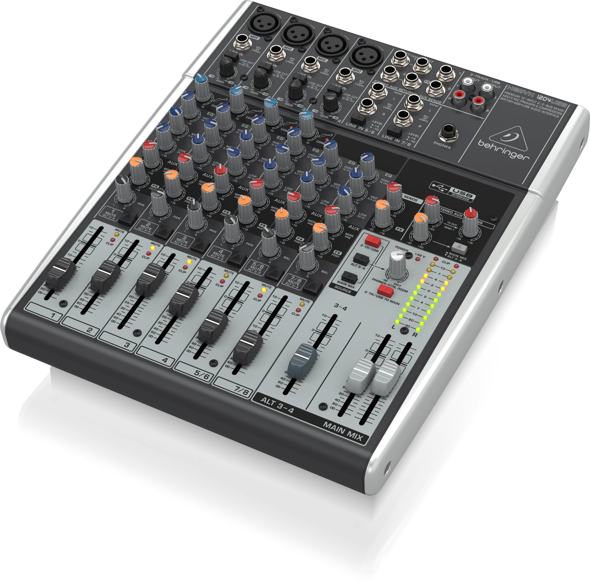 Amazon.com: Behringer XENYX 1204USB Premium 12-Input 2/2-Bus Mixer