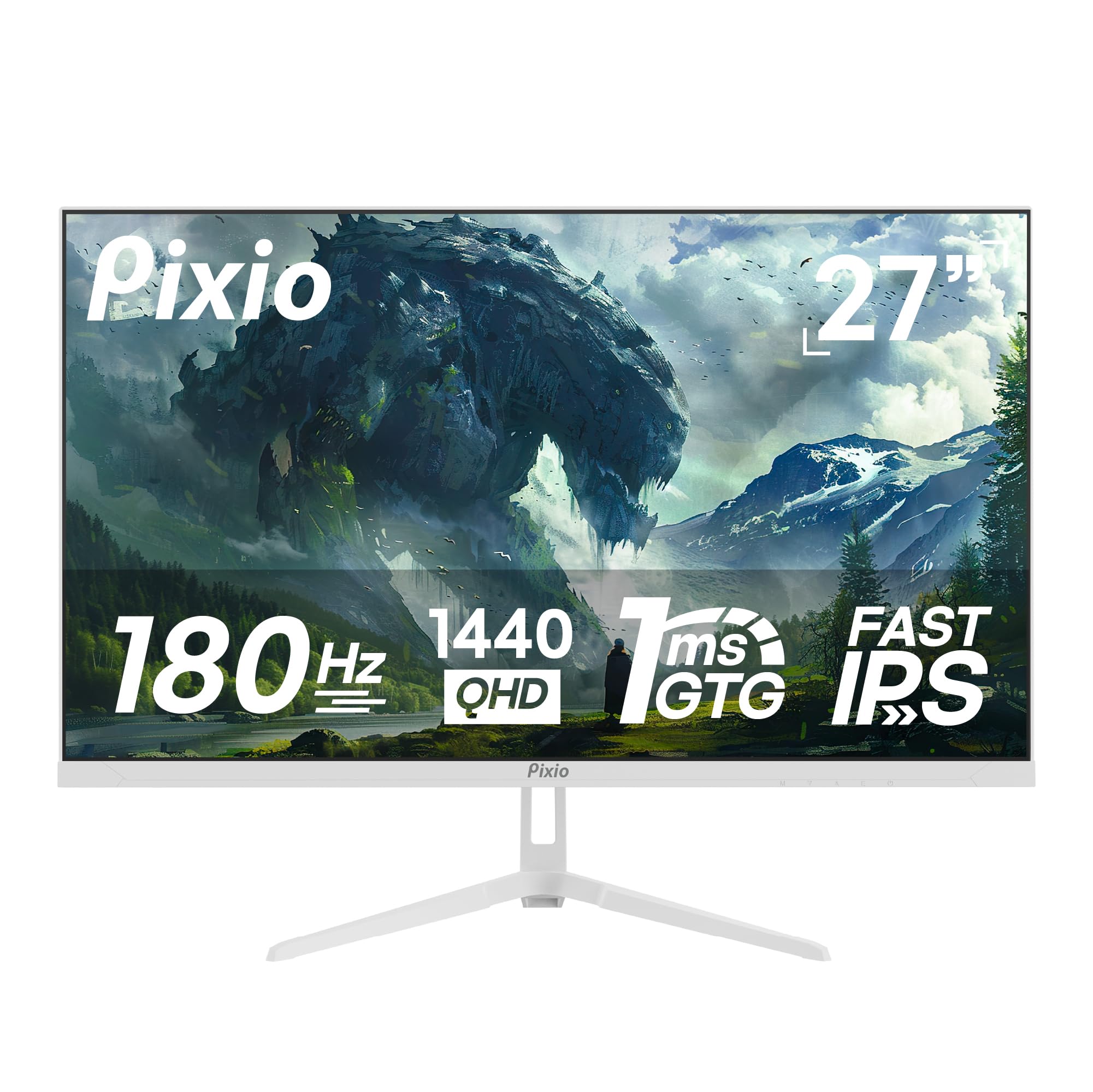 Amazon.com: Pixio PX278 Wave White 27 inch 180Hz Refresh Rate Quad