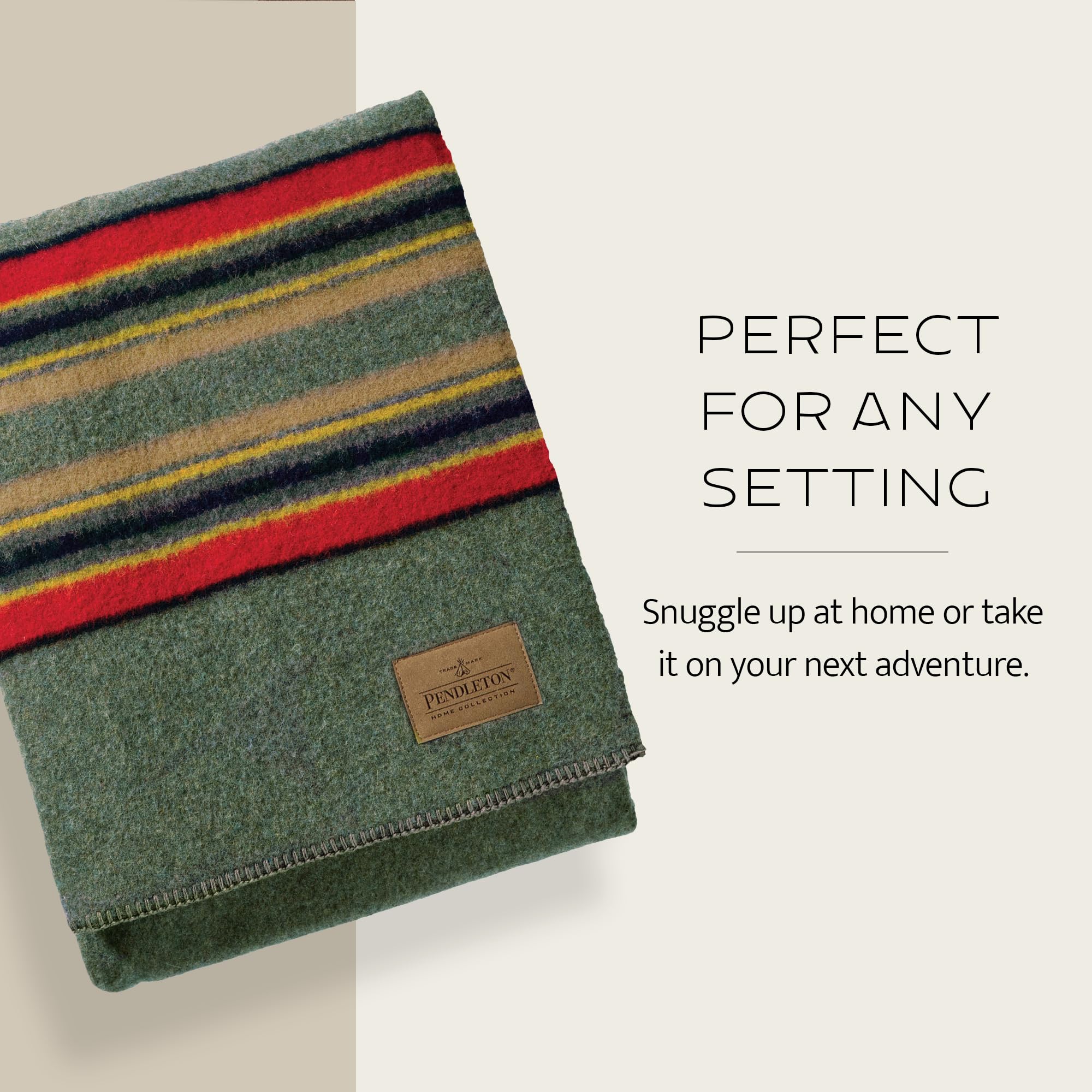 Amazon.co.jp: Pendleton Yakima キャンプブランケット, ミネラル