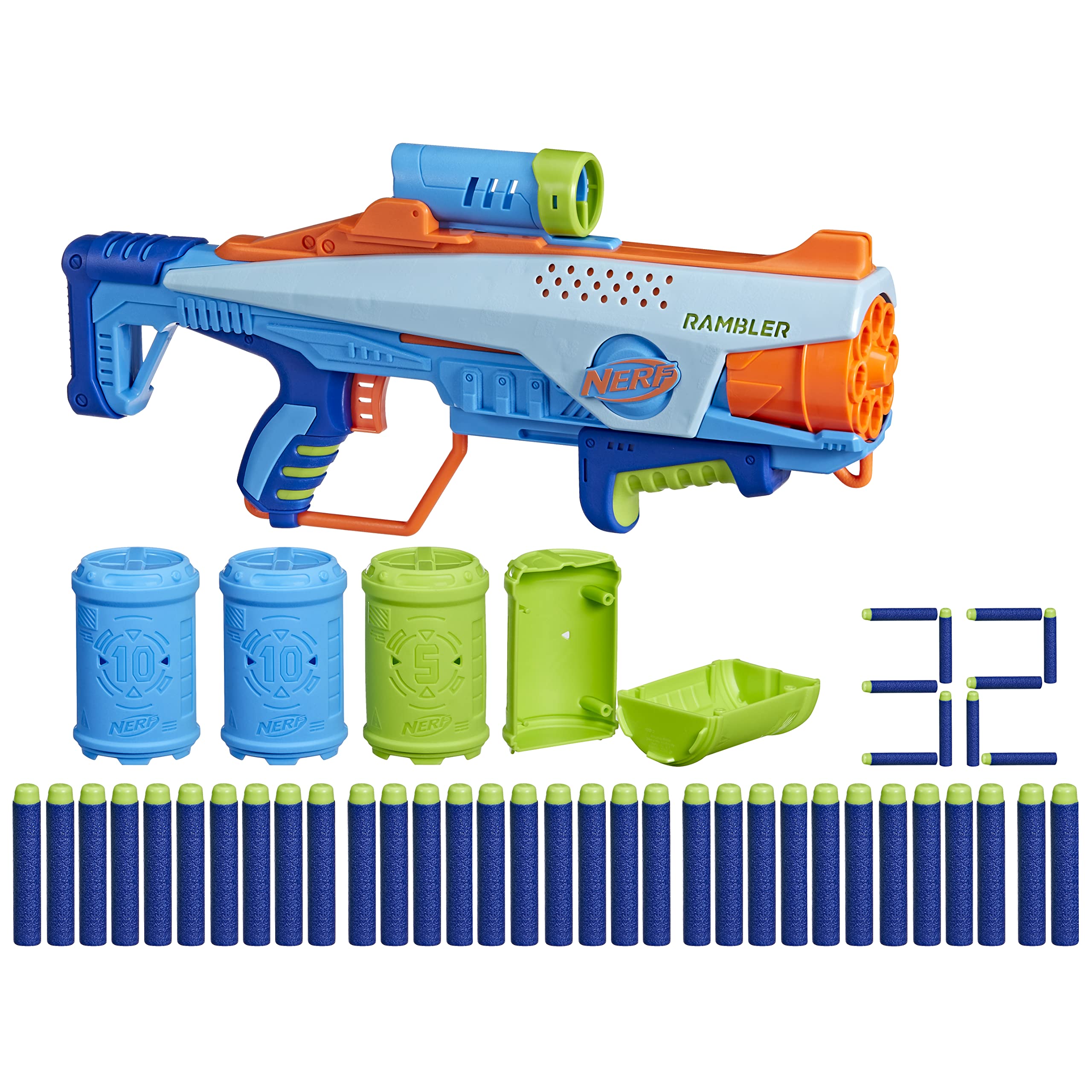 Amazon.com: Nerf Elite Junior Rookie Pack, Easy Play Blaster, 32