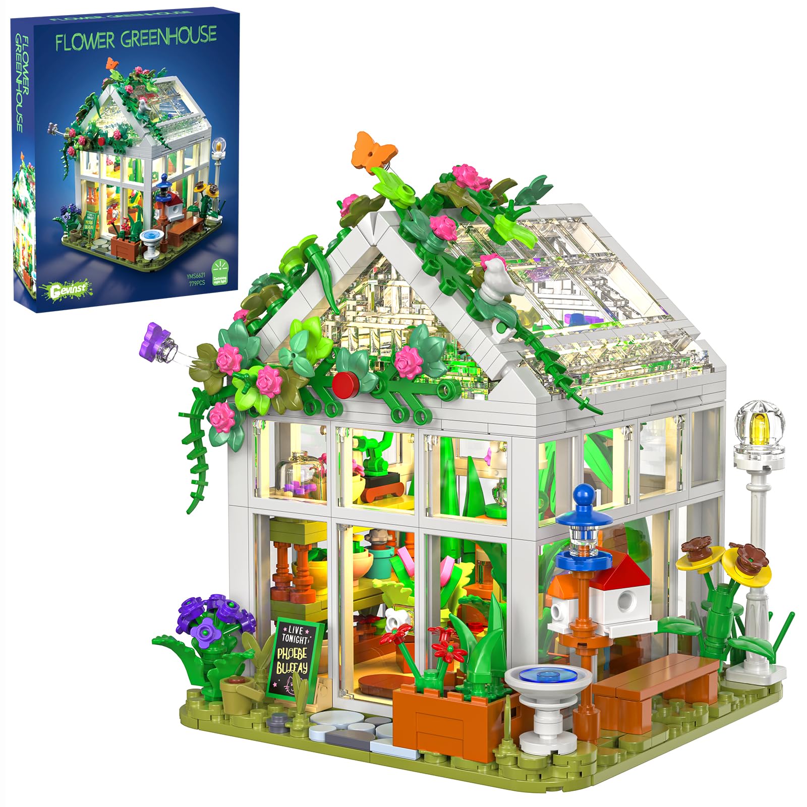 Amazon.com: GEVINST Flower House Set for Adults Building Sets with
