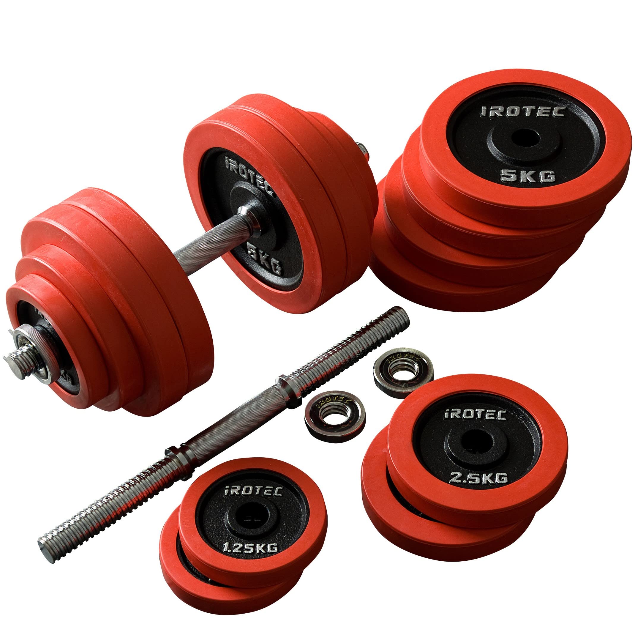 IROTEC ダンベルセット 60kg トレーニングベンチ他付き IROTEC