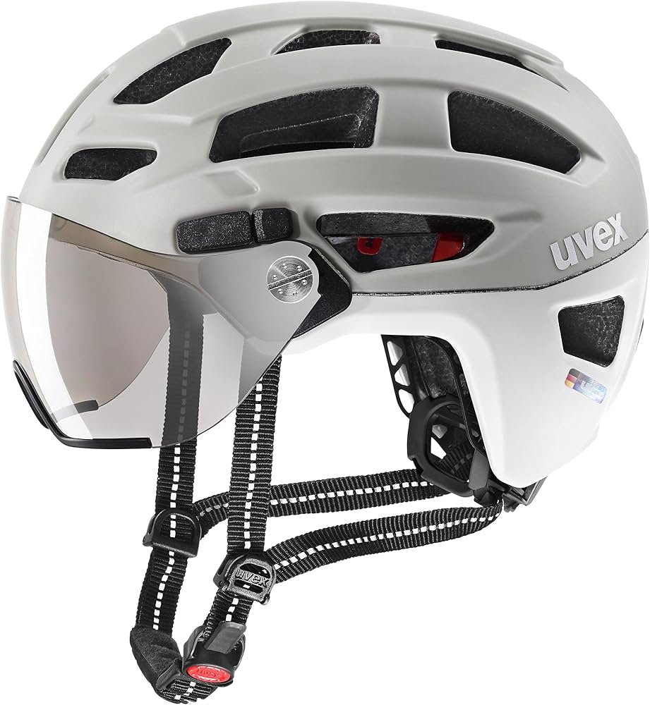 Amazon | uvex(ウベックス) バイザー付き自転車ヘルメット LEDライト