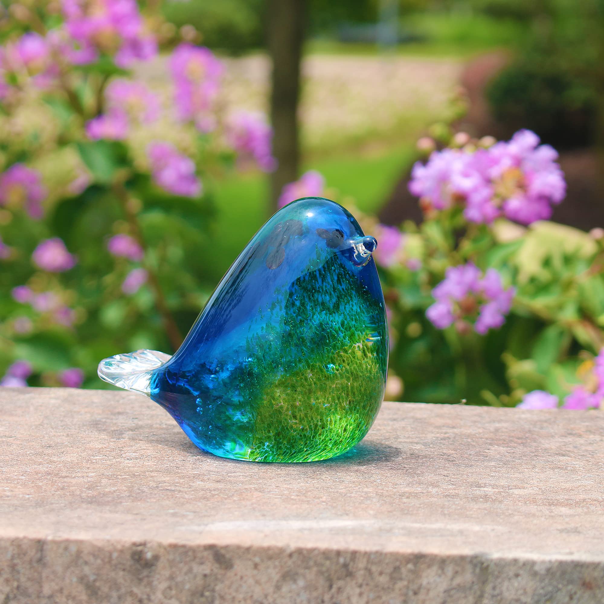 Amazon.co.jp: Quligeta Hophen アートガラス 鳥 置物 ハンドメイド