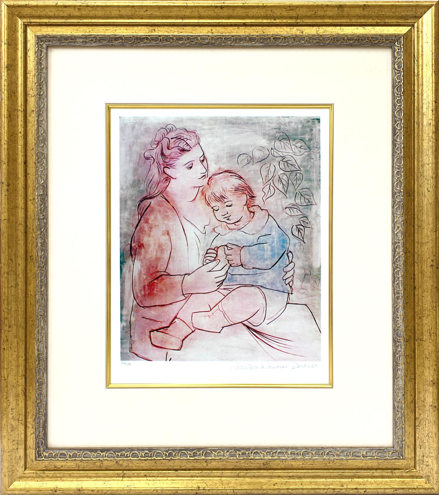 Amazon.co.jp: アートショップ フォームス パブロ ピカソ「母と子