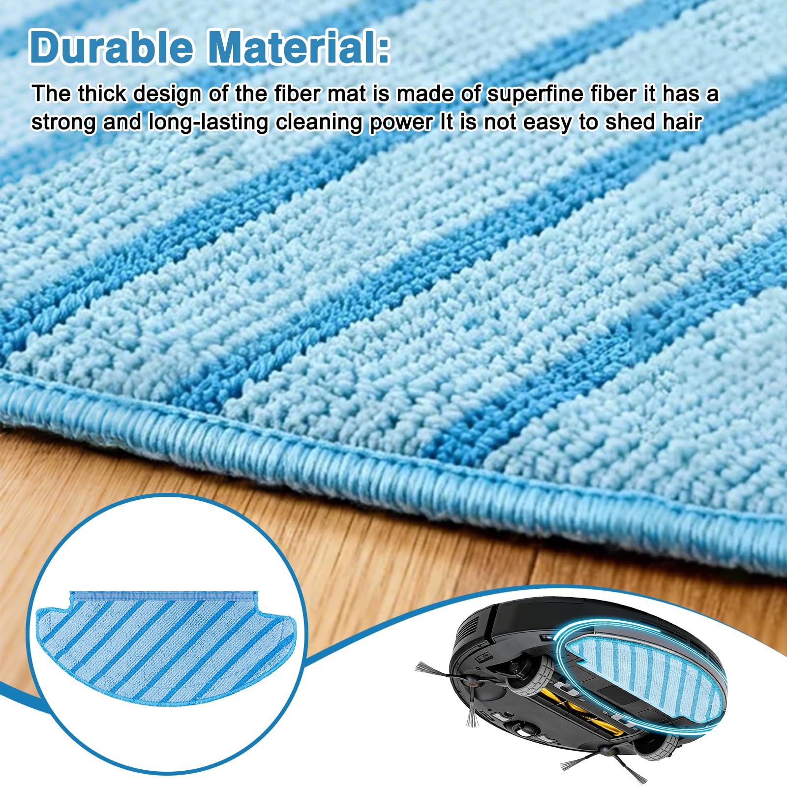 Amazon.com: Ecovacs Deebot Washable Cloth Mop Pads for Ozmo T8